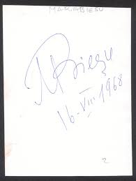 Maria Biesu - Autographed Signed Photograph 08/16/1968 ...