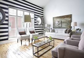 Shop for stripe accent chairs online at target. Black And White Striped Wall Transitional Living Room Ty Larkins Interiors