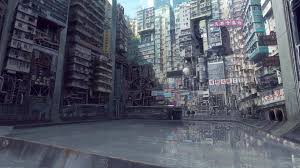 Ghost In The Shell Digital Art Urban City Water Anime Japan 4k Wallpaper Hdwallpaper Desktop Japan Anime City Ghost In The Shell Anime City