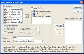 Quantitative Haufigkeitsdarstellung Bei Mehrfachantworten Mit Spss
