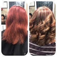 Style your long hair in some voluminous curls to. Ash Blonde Echosline Red Hair Sonia S Hair Salon Facebook