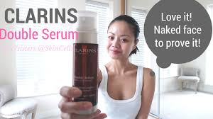 Clarins' most advanced expertise in firmness. Clarins Double Serum Helped My Acne Before And After No Make Up Review Youtube