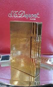 S T Dupont Lighter Gold Diamond Head Gatsby Rare Excellent Glamorous Gifts Gold Diamond Gold
