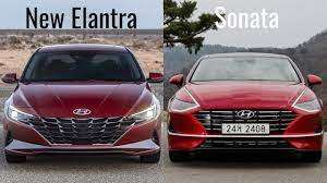 Completely redesigned for 2021, the hyundai elantra is a well equipped, comfortable compact sedan offering buyers numerous choices not. 2021 Hyundai Elantra Vs Hyundai Sonata Youtube