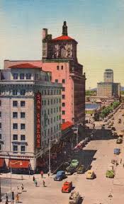 Looking North Up Central Avenue At Monroe In The 1930s Phoenix Arizona The San Carlos Hotel The Security Building And San Carlos Hotel Arizona Old Photos