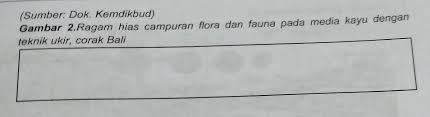 Terdapat sebuah garis yaitu garis wallace yang dibatasi asiatis dengan peralihan, sedangkan garis weber membatasi. Sumber Dok Kemdikbud Gambar 2 Ragam Hias Campuran Flora Dan Fauna Pada Media Kayu Denganteknik Brainly Co Id