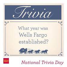 Have fun making trivia questions about swimming and swimmers. Wells Fargo Let S Celebrate National Trivia Day With Facebook