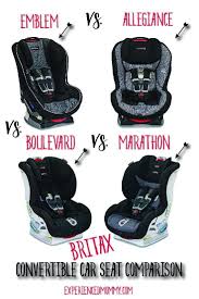 Emblem Vs Allegiance Vs Boulevard Vs Marathon Britax Convertible Car Seat Comparison Britax Is A Market Leader In Con Car Seats Convertible Car Seat Britax