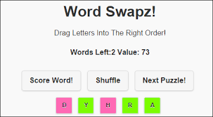 This algorithm generates random permutations of finite sets of characters with the same probability distribution. Word Swapz An Actual Word Scramble Game