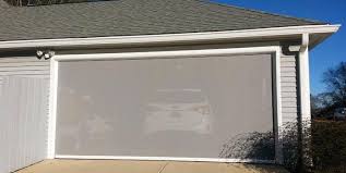 My garage door screen installs pretty easily with velcro brand fasteners. Garage Door Screens Motorized Garage Door Screens
