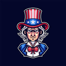Tio sam desenho animado da mascote do dia da independência americana de 4  de julho | Vetor Premium