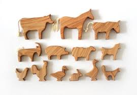 Domestic Animals Farm Animals Wooden Toys Set Wooden Etsy In 2021 Wooden Animal Toys Wooden Animals Wooden Toys