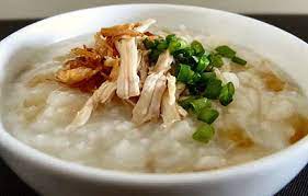 Bubur Ayam Indonesian Chicken Congee Bubur Ayam Is An Indonesian Rice Congee With Shredded Chicken Served With Condiments Such Resep Makanan Memasak Makanan