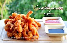 Crevettes Panees Au Panko Crevette Panee Panais Crevettes
