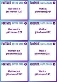 Fortnite won two webby awards in 2018 along with other awards as well; Fortnite Maths Grid Mapping Activity 56 Question Cards By The Quiet Mind