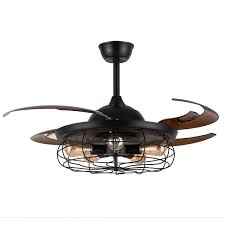 During this time a central source of power was common. Update Industrial Retractable Ceiling Fans With Lights With 5 Led Bulbs 4 Mode Timing With Remote Controller 42inch Vintage Ceiling Fans With 2 Down Rods Lamps Light Fixtures Tools Home