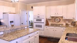 Check spelling or type a new query. White Kitchen Cabinets With Tan Granite Counters Youtube
