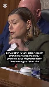 Sen. Elissa Slotkin (D-MI) grilled Defense Secretary Pete Hegseth at a  congressional hearing