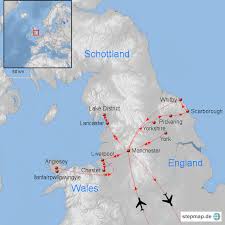 Karte wales karte von wales (bundesland / provinz in großbritannien) | welt wales karte. Manchester Wales Schottland Von Tramex Landkarte Fur Europa
