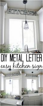 Also known as the tréma) and the umlaut (/ ˈ ʊ m l aʊ t /) are two different homoglyphic diacritical marks.they both consist of two dots ( ¨) placed over a letter, usually a vowel.when that letter is an i or a j, the diacritic replaces the tittle: Diy Metal Letter Industrial Kitchen Sign Farmhouse Kitchen Decor Home Decor Kitchen Wall Decor