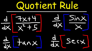 When it comes to the calculation of derivatives, there is a rule of thumb out there that goes something like this: Quotient Rule For Derivatives Youtube