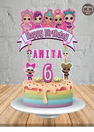 Entdecke online deinen perfekten topper für einen erholsameren schlaf. Lol Sorprise Cake Topper Lol Sorprise Birthday Lol Sorprise Party Custom And Printable Topper Lo Diy Cake Topper Birthday Birthday Surprise Diy Cake Topper