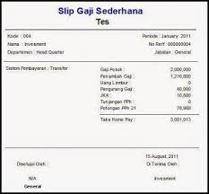 Boleh dijadikan rujukan slip gaji swasta atau contoh slip gaji bekerja sendiri atau slip gaji kerja dari rumah. Contoh Slip Gaji Bulanan Karyawan Swasta