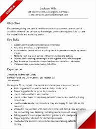 Dental Assistant Resume No Experience Lovely Entry Level Dental Assistant Resume Medical Assistant Resume Dentist Resume Dental Assistant