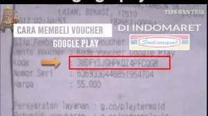 Free fire membership mingguan akan dikirimkan melalui user id dan nickname free fire anda, membership otomatis masuk tanpa perlu redeem kode voucher. Beli Voucher Google Play Di Indomaret Rmg Tips Dan Trik 5 Youtube