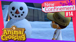 Mon PREMIER BONHOMME DE NEIGE ! #14 - Animal Crossing : New CONFINEMENT -  YouTube