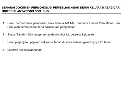 Dokumen ini biasanya digunakan untuk mengurus atau mengajukan. Jabatan Pertanian Malaysia A Twitter Senarai Dokumen Permohonan Pembelian Anak Benih Kelapa Matag Daripada United Plantation Sdn Bhd Mydoa