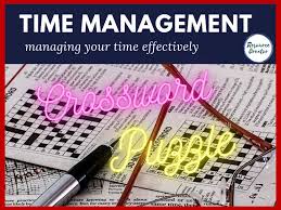 Check spelling or type a new query. Time Management Crossword Puzzle Digital And Printable Teaching Resources