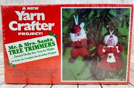 Download Yarn Crafters Project Mr And Mrs Santa Tree Trimmers Vintage Craft Kit New Ebay In 2020 Vintage Crafts Christmas Decorations Ornaments Craft Kits PSD Mockup Templates