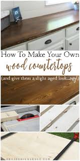 I've always had a thing for wooden countertops. How To Make A Diy Wood Countertop Easier Than You Thought Artsy Chicks Rule Wood Countertops Diy Home Improvement Woodworking Projects Diy