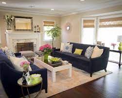 So picking out a blue sofa is a great way to anchor a new living room scheme: Decorating A Navy Blue Couch Design Pictures Remodel Decor And Ideas Page 2 Couches Living Room Home Couch Design