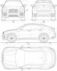Blueprints Cars Bmw Bmw X6 Concept E71 2007