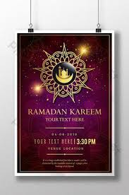Poster Mau Hồng Va Vang Ramadan Kareem Psd Tải Xuống Miễn Phi Pikbest Ramadan Kareem Printable Invitation Card Ramadan
