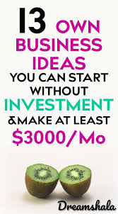 13 Easy Ideas To Start A Business Without Investment In 2020 Own Business Ideas Start A Business From Home Successful Home Business