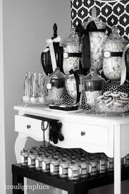 Black And White Bridal Shower Ideas The Blog Black And White Themed 40th Birthday By Trouli Graphics White Party Theme White Party Black And White Theme