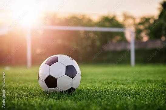 Photography Poster Soccer sunset / Football in the sunset | Wall Art | UKposters