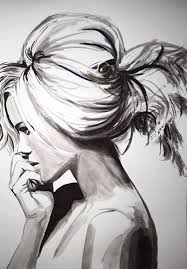 Black And White Profile Pictures Drawing Woman S Profile Id Drawings Woman Drawing Female Profile