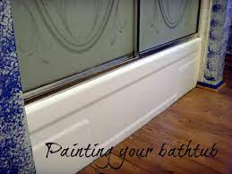 The tile could easily be painted white by calling in those bathrub reglazing companies. How To Refinish And Paint A Bathtub With Epoxy Paint Dengarden