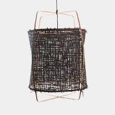 Maxim liner 17 3/4 wide black and satin brass pendant light. Pendant Lamp Z1 Black Ay Illuminate Bamboo Paper Contemporary