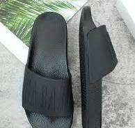 2023 Black Flat Soft Comfortable Custom Logo Designers Sandalias Slides PVC  Slippers Men