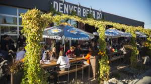 Enjoying Craft Brews In The Outdoor Beer Garden At Denver Beer Co Denver Vacation Road Trip To Colorado Denver Breweries