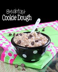 Breakfast Cookie Dough Chocolate Covered Katie Yummy Breakfast Breakfast Cookies Food