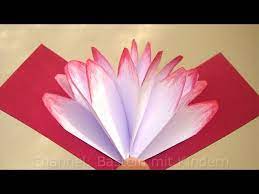 How did you get the children to be so well behaved? Basteln Mit Papier Pop Up Karte Selber Machen Bastelideen Geschenkideen Youtube