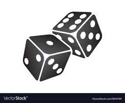 Black Dice Royalty Free Vector Image Vectorstock Dice Tattoo Vector Free Traditional Black Tattoo