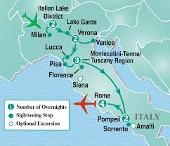 Top brochure of france, switzerland and italy road trip. Treasures Of Italy Tour Itinerary Detail Image Tours European Tours Since 1939