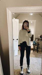 White Doc Martens White Sweater Winter Fashion Black Turtleneck Black Jeans Docmartensstyle Outfits With Leggings White Doc Martens Outfit Cool Outfits